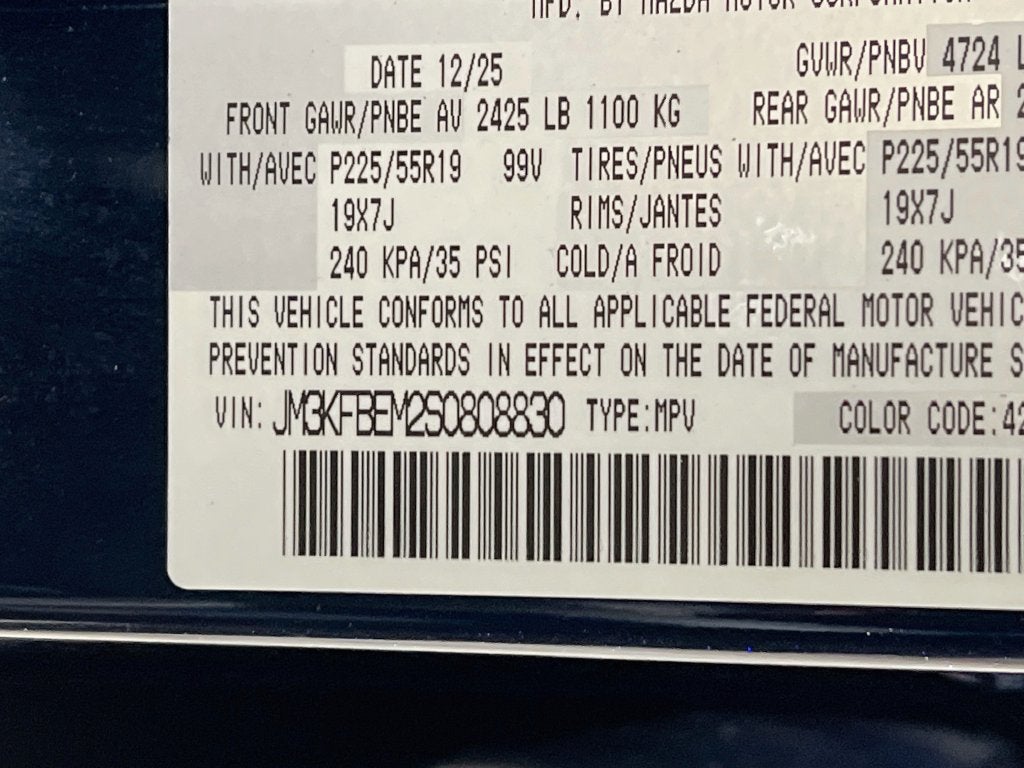 2025 Mazda Mazda CX-5 2.5 S Premium Plus Package