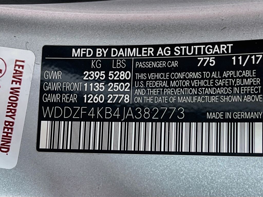 2018 Mercedes-Benz E-Class E 300 4MATIC®