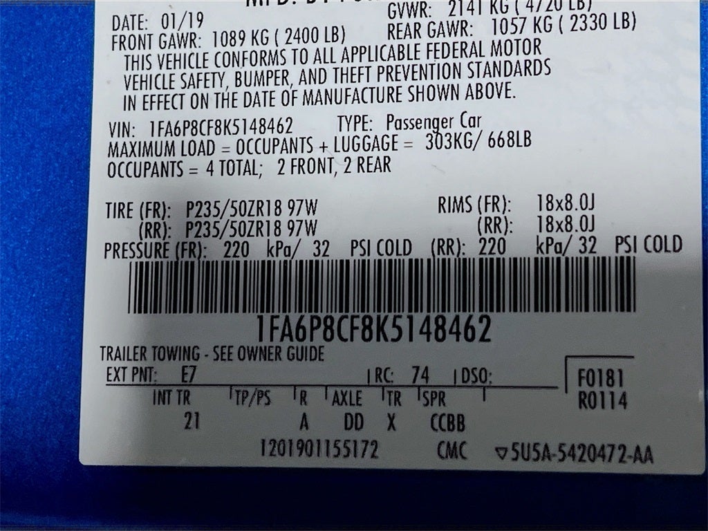 2019 Ford Mustang GT