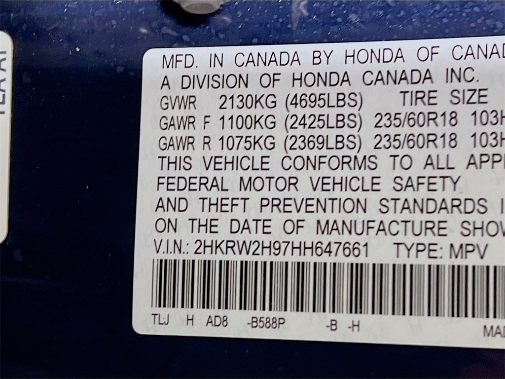 2017 Honda CR-V Touring