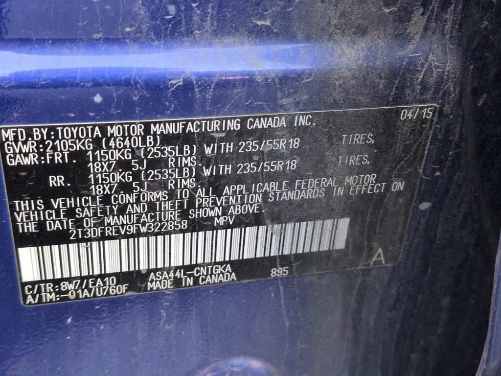 2015 Toyota RAV4 Limited