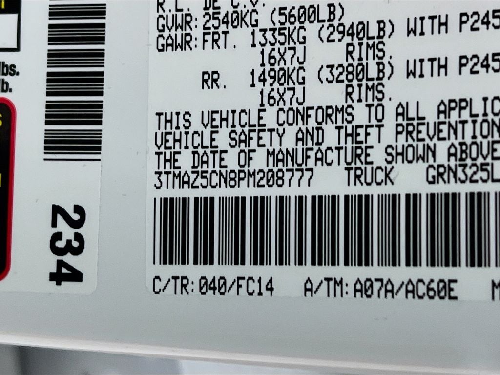 2023 Toyota Tacoma SR5 V6