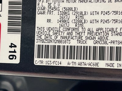 2016 Toyota Tacoma SR5 V6