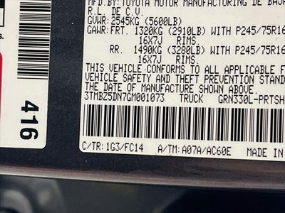 2016 Toyota Tacoma SR5 V6