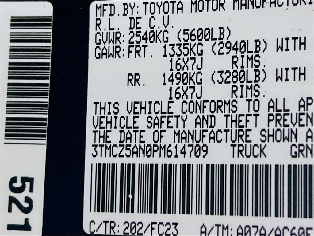2023 Toyota Tacoma SR5 V6