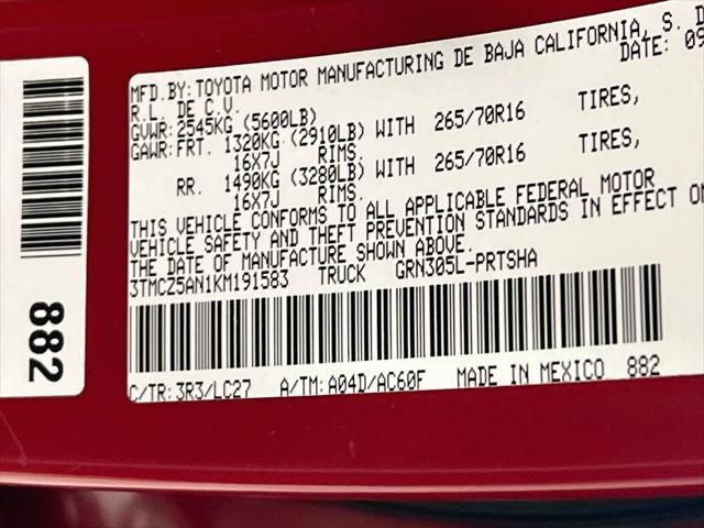 2019 Toyota Tacoma TRD Off-Road V6