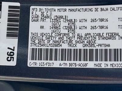 2020 Toyota Tacoma TRD Off-Road V6
