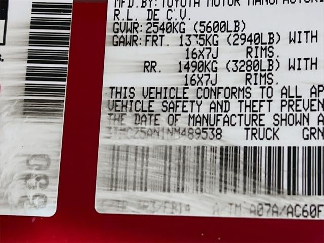 2022 Toyota Tacoma SR V6