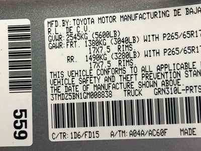 2016 Toyota Tacoma TRD Sport V6