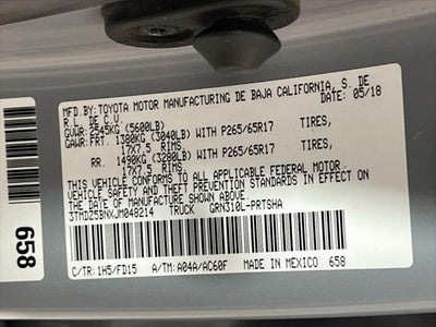 2018 Toyota Tacoma TRD Sport V6
