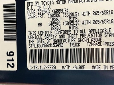 2025 Toyota Tacoma SR5