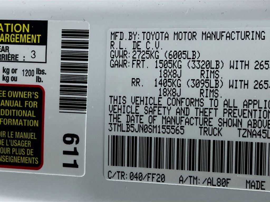 2025 Toyota Tacoma SR5