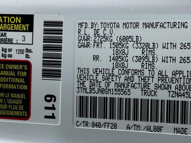2025 Toyota Tacoma SR5