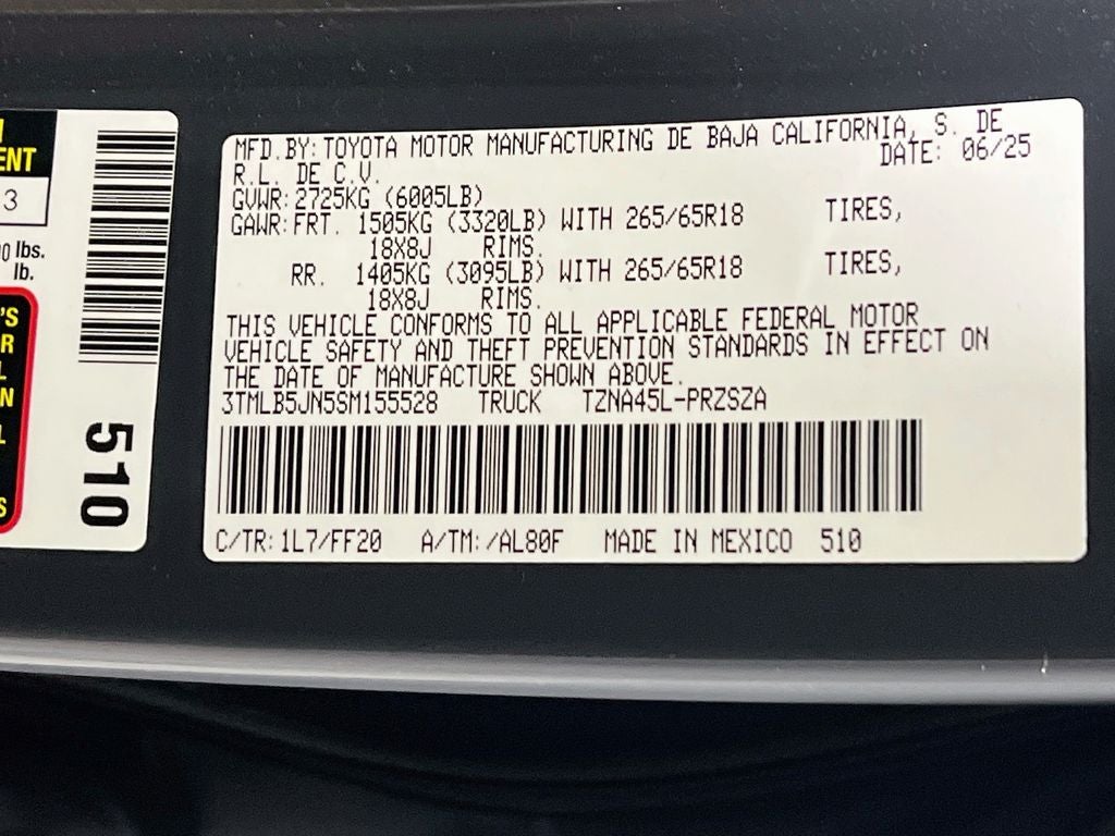 2025 Toyota Tacoma SR5