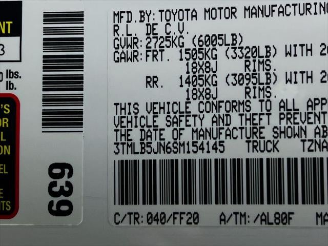 2025 Toyota Tacoma SR5