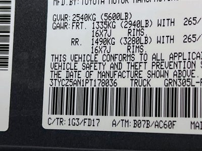 2023 Toyota Tacoma TRD Off-Road V6
