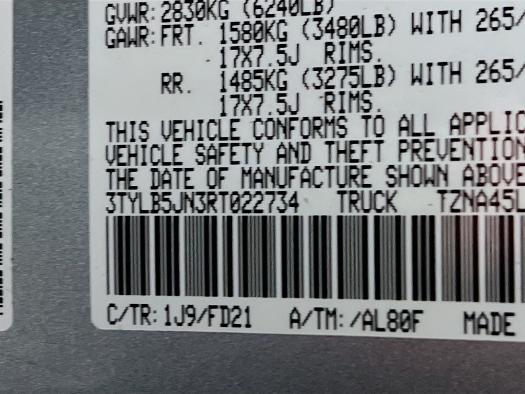 2024 Toyota Tacoma TRD Off-Road