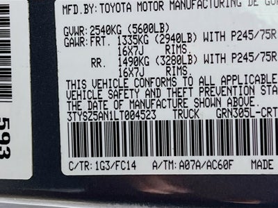 2020 Toyota Tacoma SR5 V6