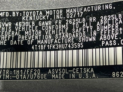 2017 Toyota Camry SE