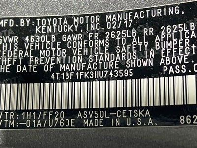 2017 Toyota Camry SE