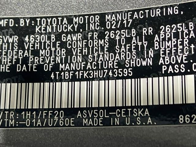 2017 Toyota Camry SE