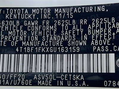 2016 Toyota Camry SE
