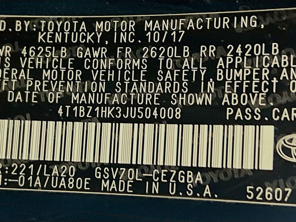 2018 Toyota Camry XLE