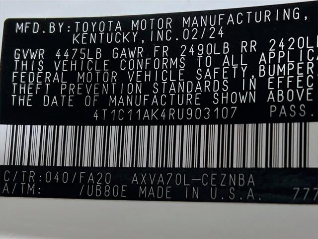 2024 Toyota Camry LE