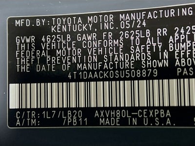 2025 Toyota Camry XSE