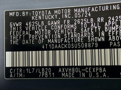 2025 Toyota Camry XSE