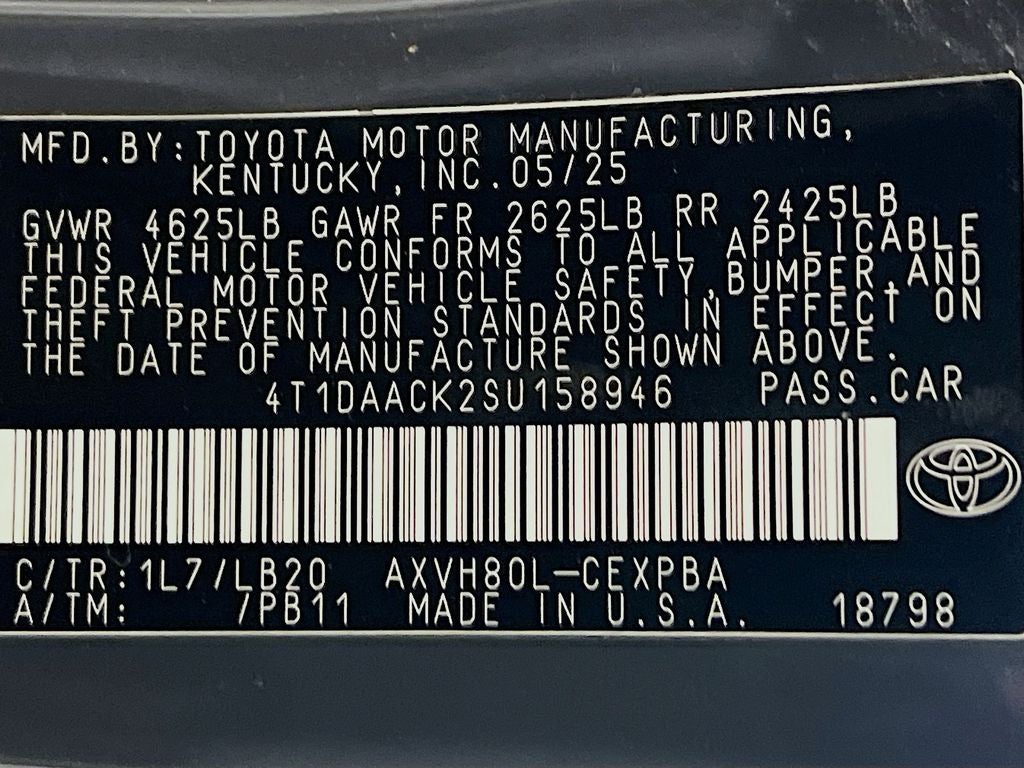 2025 Toyota Camry XSE