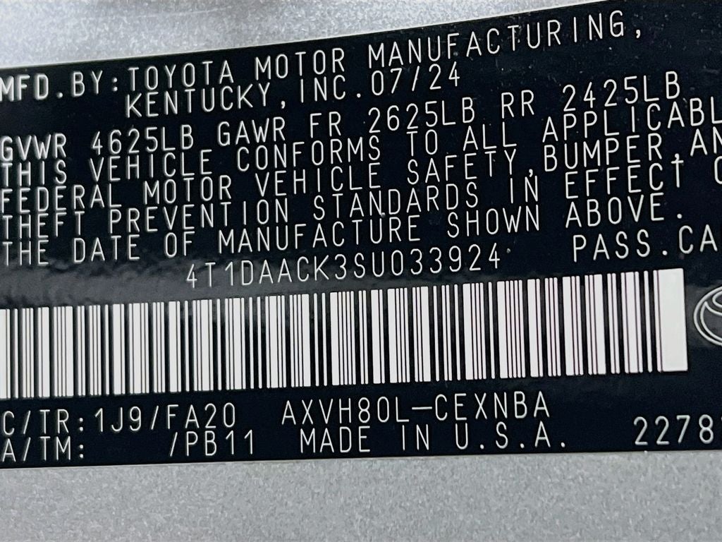 2025 Toyota Camry LE
