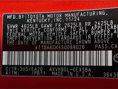 2025 Toyota Camry SE
