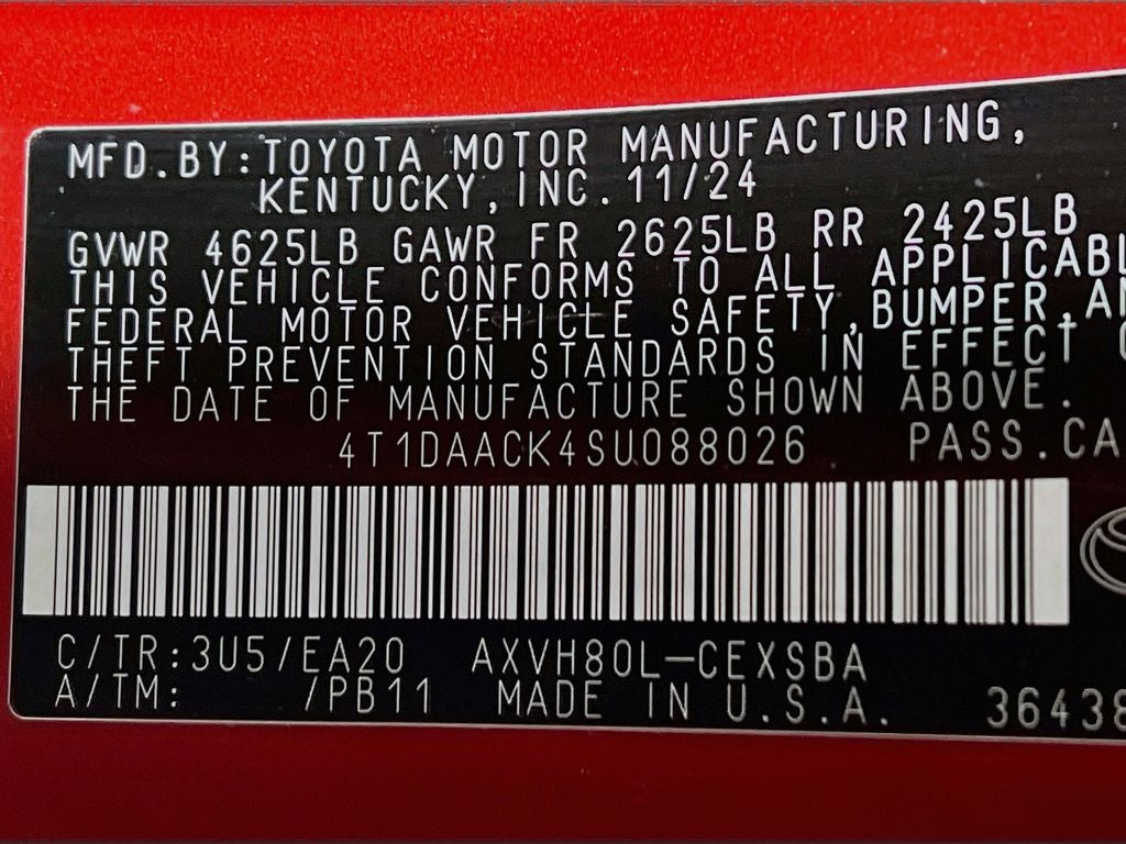 2025 Toyota Camry SE