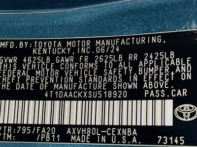 2025 Toyota Camry LE