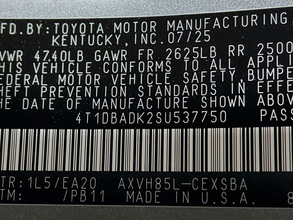 2025 Toyota Camry SE