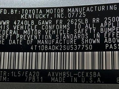 2025 Toyota Camry SE