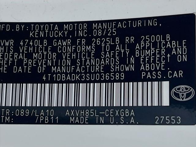 2025 Toyota Camry XLE