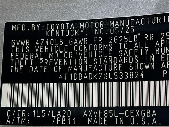 2025 Toyota Camry XLE
