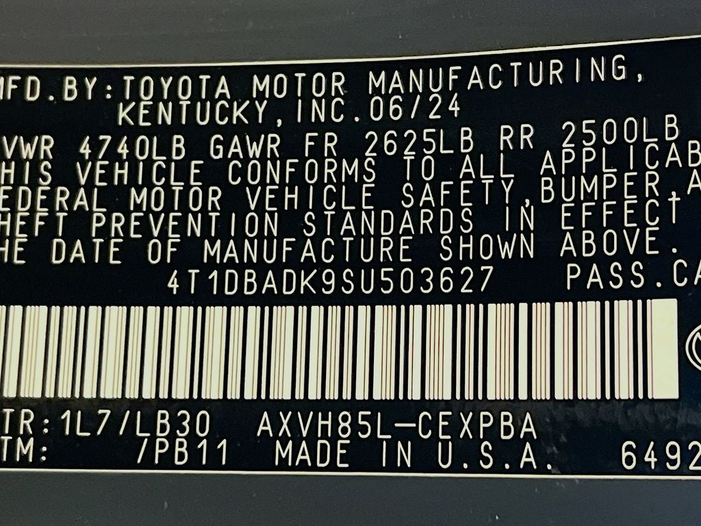 2025 Toyota Camry XSE