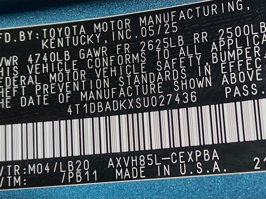 2025 Toyota Camry XSE