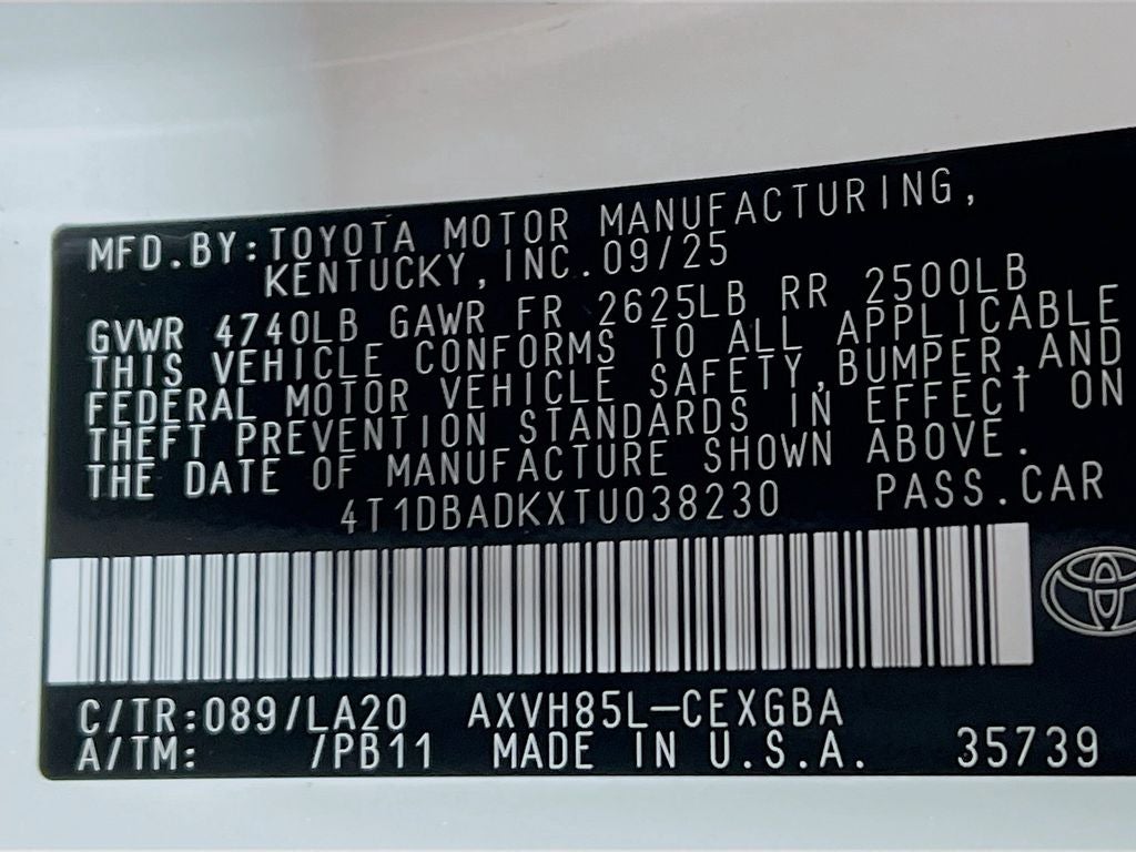 2026 Toyota Camry XLE