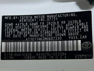 2021 Toyota Camry SE
