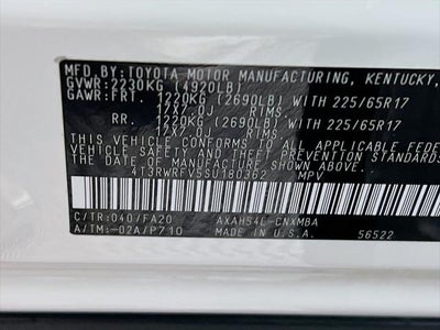 2025 Toyota RAV4 Hybrid XLE