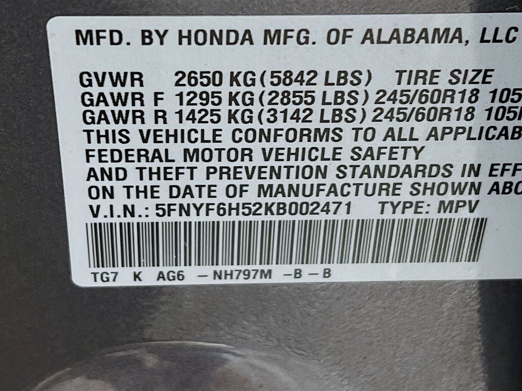 2019 Honda Pilot EX-L