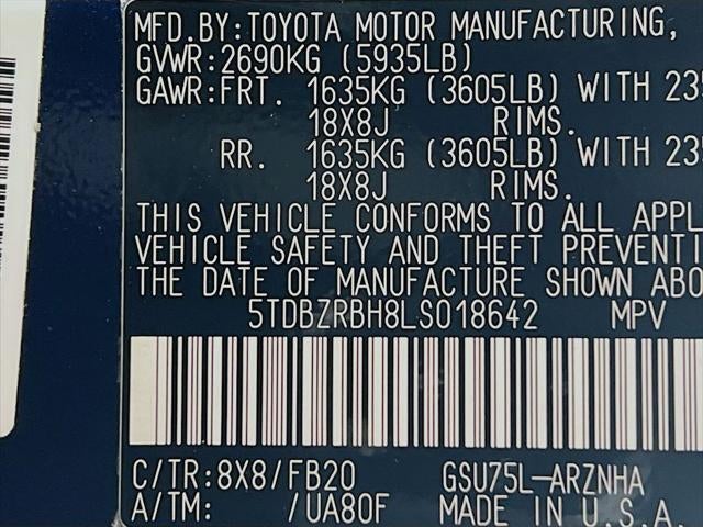 2020 Toyota Highlander LE