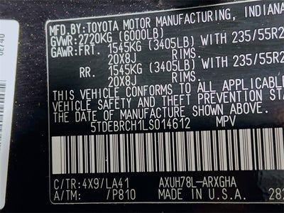 2020 Toyota Highlander Hybrid Platinum