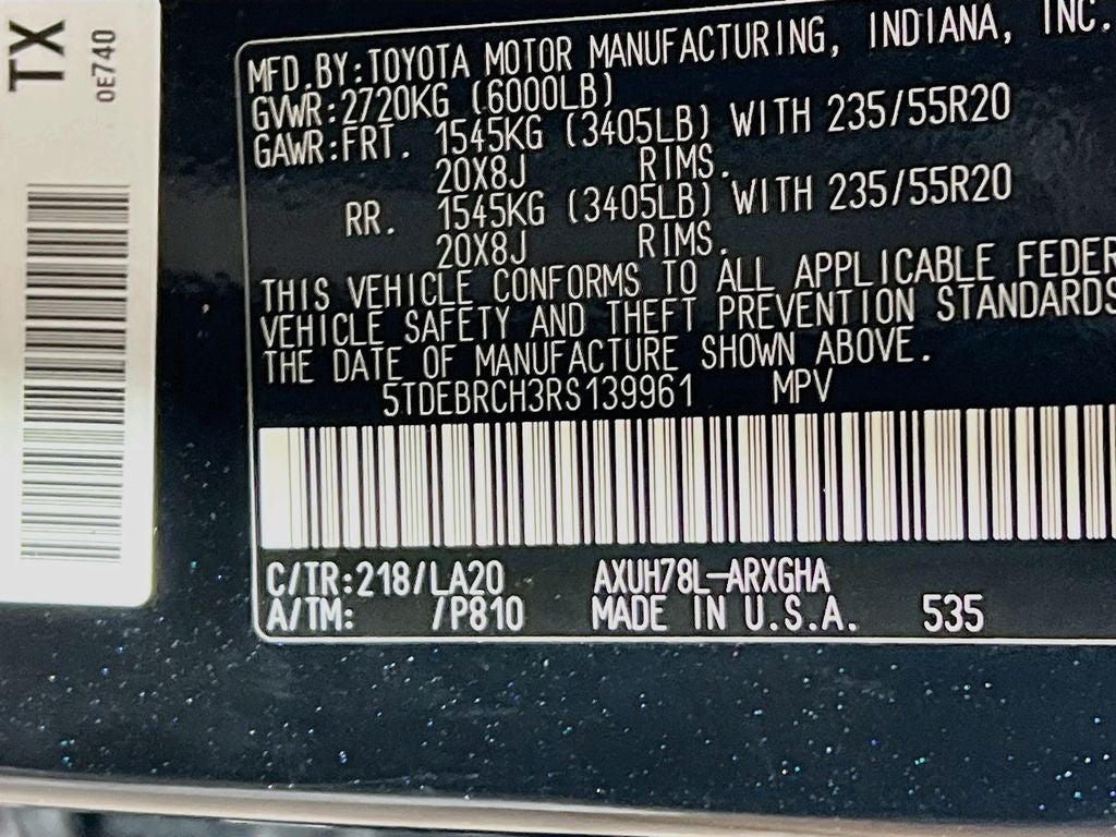2024 Toyota Highlander Hybrid Platinum