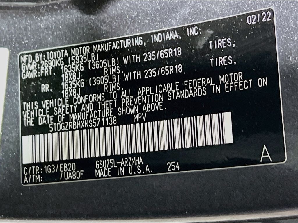 2022 Toyota Highlander XLE