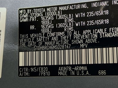 2021 Toyota Highlander Hybrid XLE